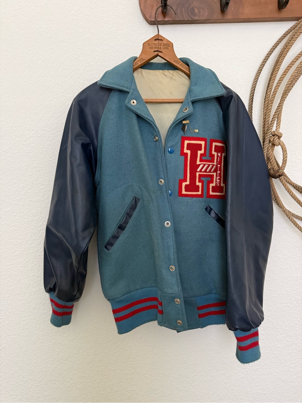 Rare True Vintage 1978 Varsity Letterman Jacket - Navy/Blue
